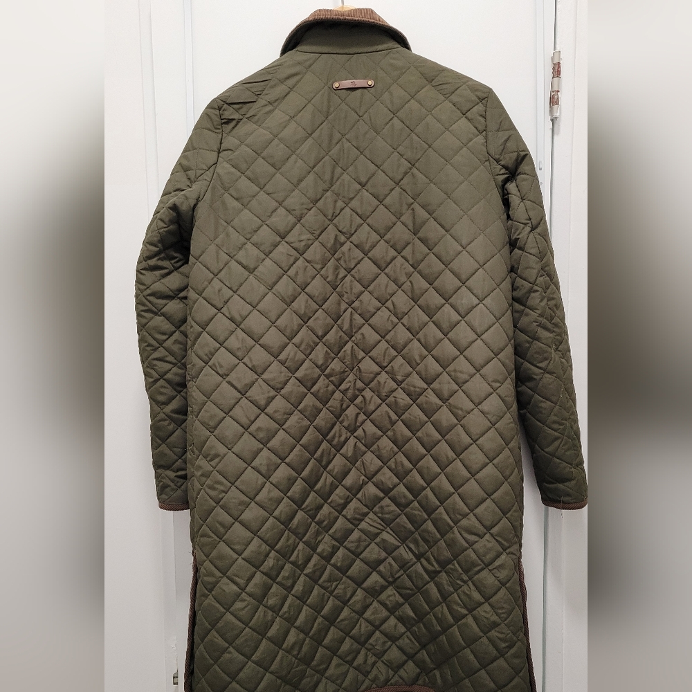 Lauren Ralph Lauren Quilted Olive Utility Jacket - Picture 2 of 7